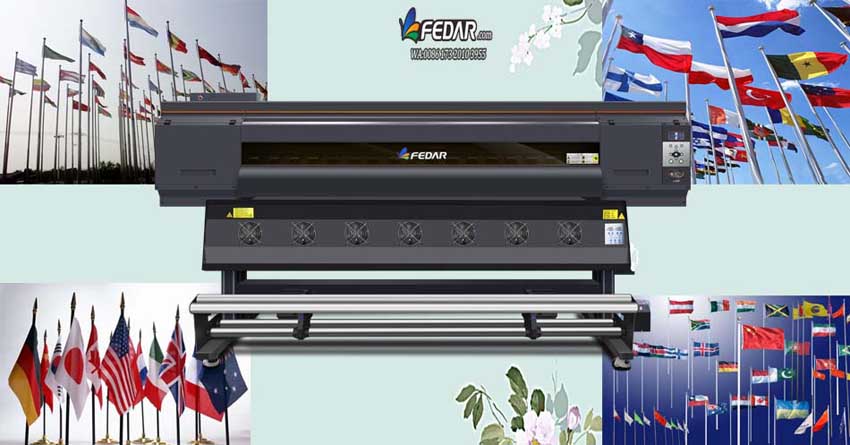 China Brand Fedar Sublimation Printer in Flag Application