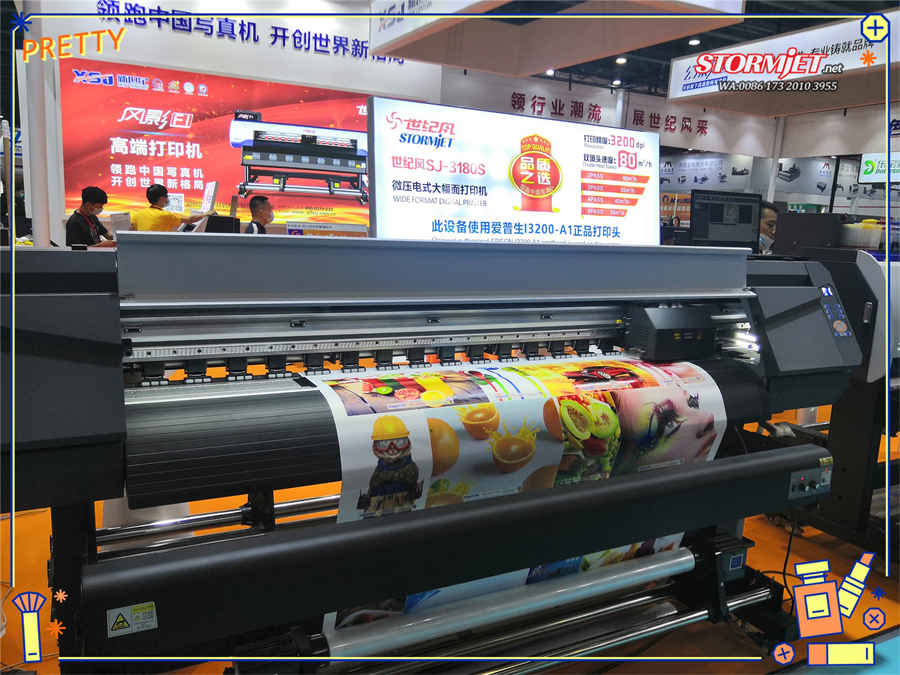 Stormjet 1.8M Large Format Inkjet Printer Digital Eco Solvent Printing Machine