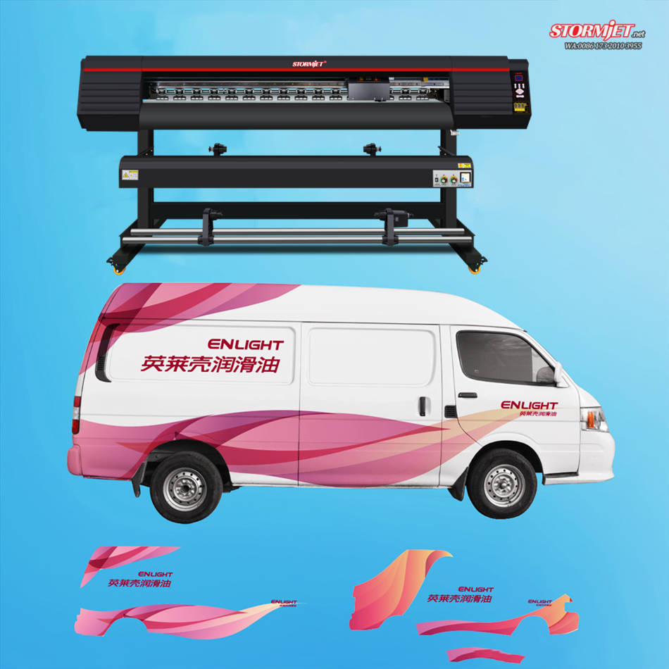 1600mm Large Format Car Wrap Impresorra Eco Solvent Printer