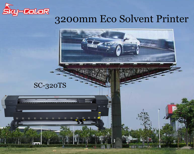 3.2m Banner Wallpaper Sticker Vinyl Eco Solvent Printer