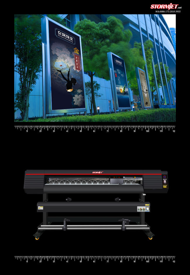 Manufacturer Supply Stormjet Large Format Digital Printing Machine Eco Solvent Printer SJ-7160S